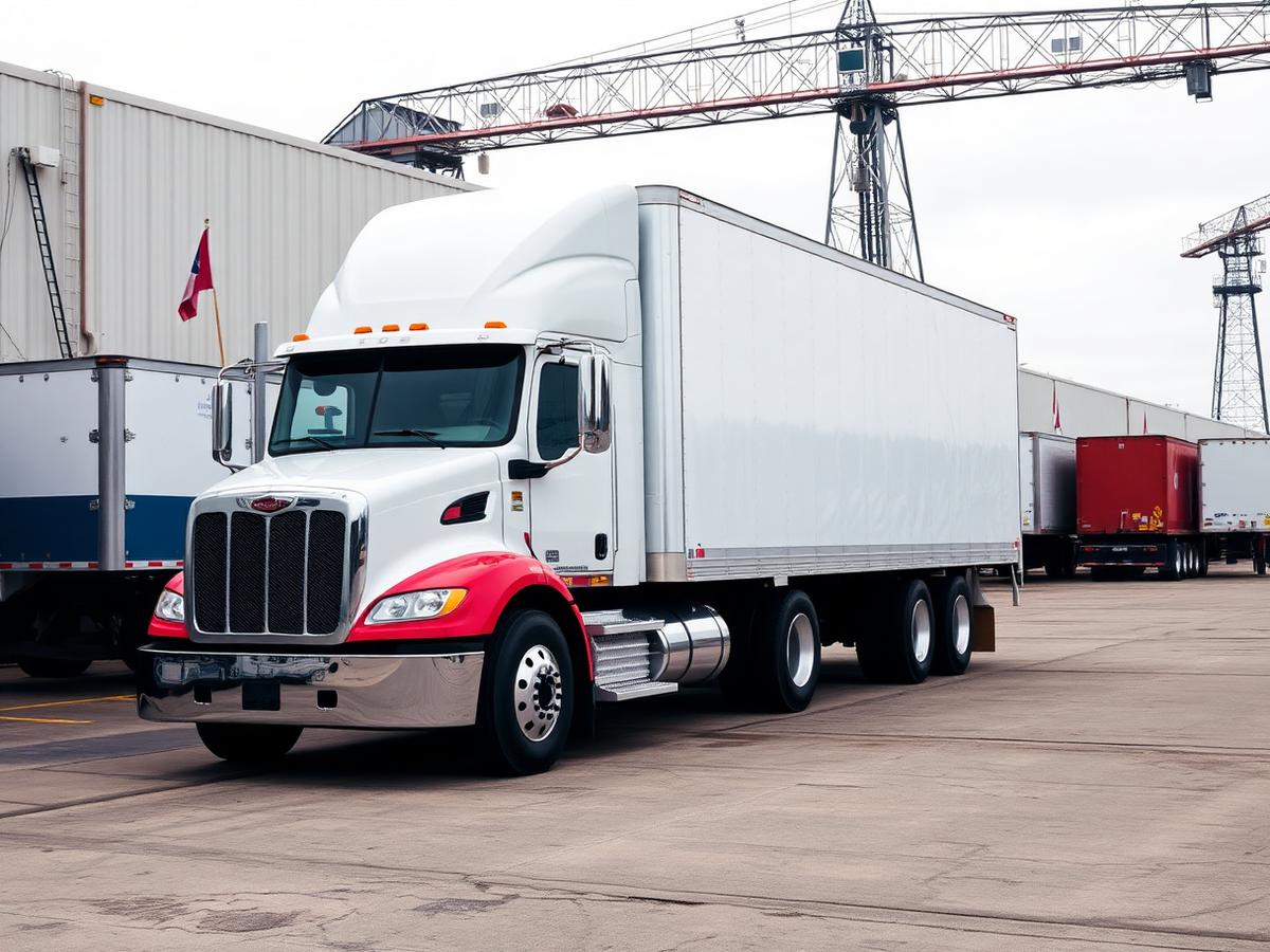 53' Dry Van — American semi truck fleet photography